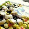 Sparkling white paper flowers handmade greeting card image