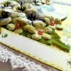 Sparkling white paper flowers handmade greeting card image