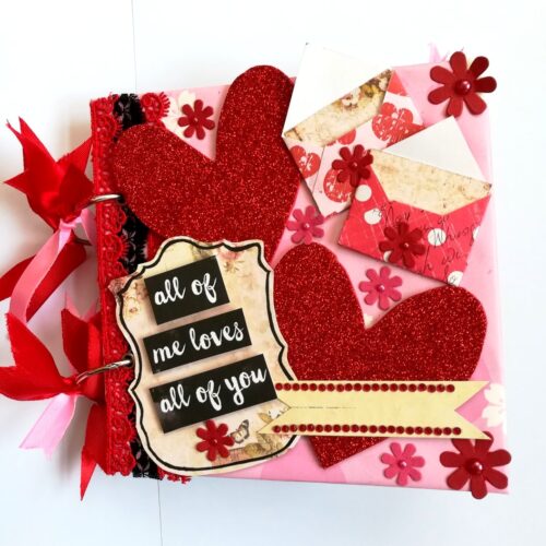 Some Love Moments Handmade Scrapbook Valentine gift image
