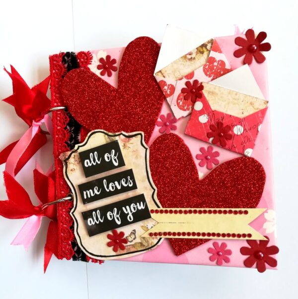 Some Love Moments Handmade Scrapbook Valentine gift image
