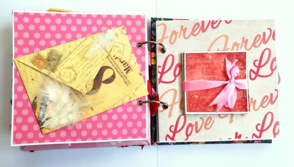 Some Love Moments Handmade Scrapbook Valentine gift image