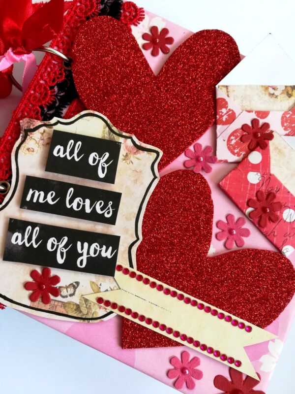 Some Love Moments Handmade Scrapbook Valentine gift image