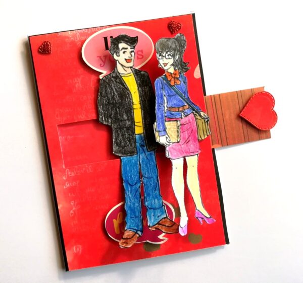 Me to You Proposal Slider Handmade Greeting Card image Me to You Proposal Slider Handmade Greeting Card image