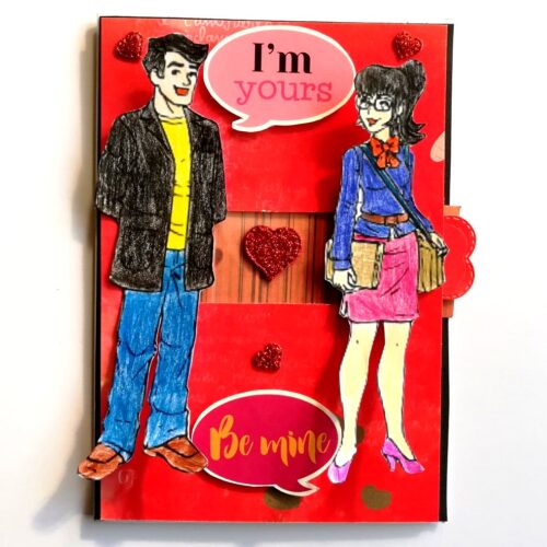 Me to You Proposal Slider Handmade Greeting Card image