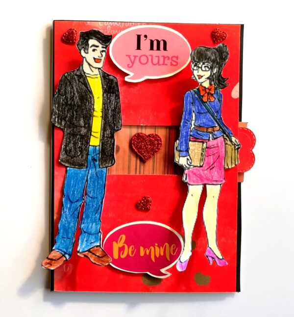 Me to You Proposal Slider Handmade Greeting Card image Me to You Proposal Slider Handmade Greeting Card image