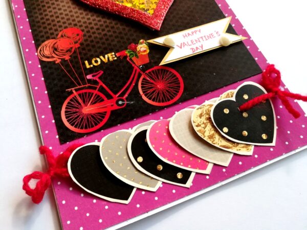 Love Hearty Shaker Handmade Greeting Card image Love Hearty Shaker Handmade Greeting Card image
