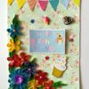 Quilled Flowers Corner Happy Birthday Greeting Card gift image Quilled Flowers Corner Happy Birthday Greeting Card gift image