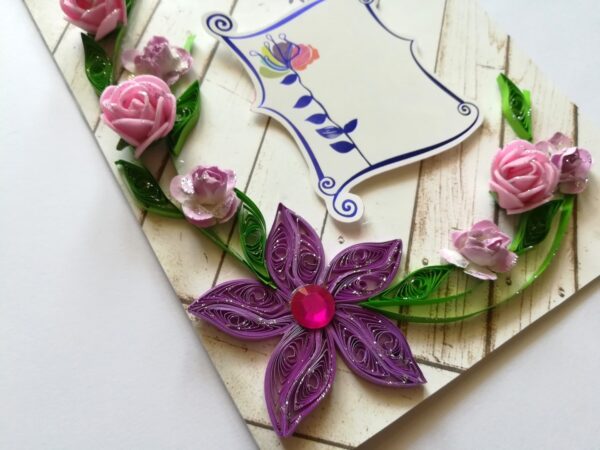 Purple Themed Greeting Card image