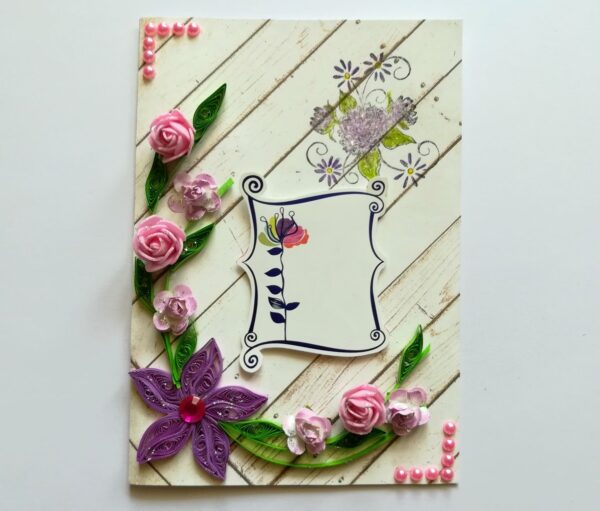 Purple Themed Greeting Card image