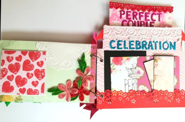 Cake Shaped Special Anniversary Scrapbook image Cake Shaped Special Anniversary Scrapbook image