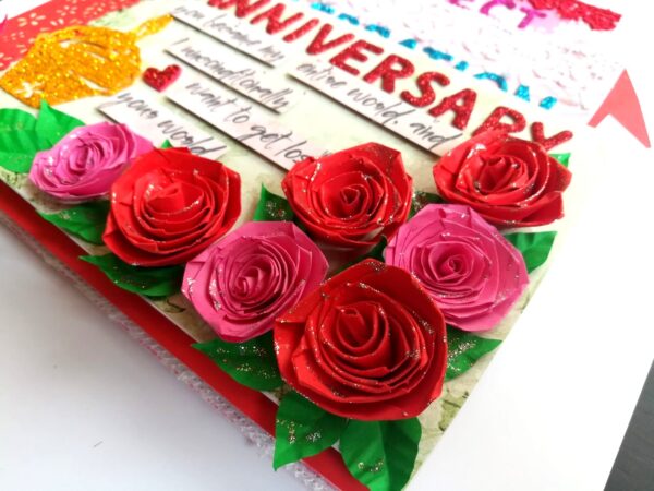 Cake Shaped Special Anniversary Scrapbook image Cake Shaped Special Anniversary Scrapbook image