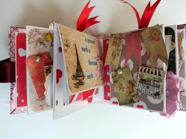 Good Times Romantic Valentine Mini Scrapbook image Good Times Romantic Valentine Mini Scrapbook image