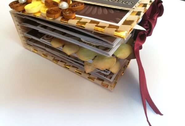 Golden Memories Romantic Mini Scrapbook image Golden Memories Romantic Mini Scrapbook image