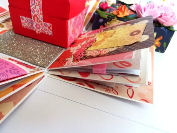 Love and Birthday Explosion Box with box and a mini booklet image