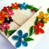 Multicolor Flowers Mini Scrapbook Greeting Card image