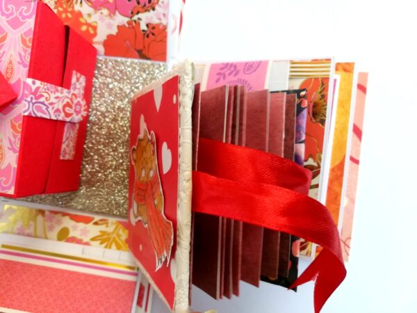 Love and Birthday Explosion Box with box and a mini booklet image