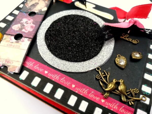 Camera Shaped Love Mini Scrapbook image Camera Shaped Love Mini Scrapbook image