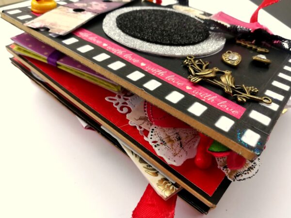 Camera Shaped Love Mini Scrapbook image Camera Shaped Love Mini Scrapbook image