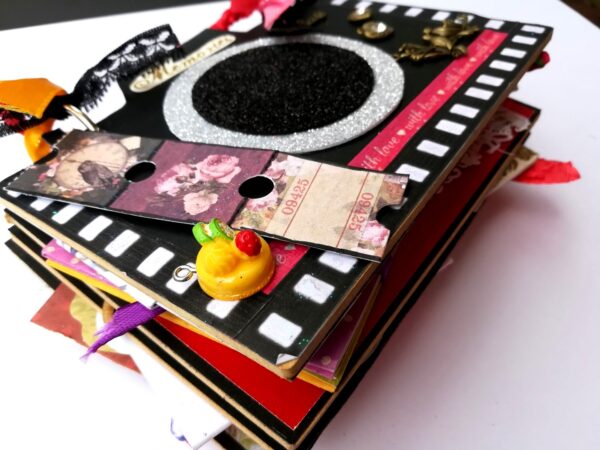 Camera Shaped Love Mini Scrapbook image Camera Shaped Love Mini Scrapbook image