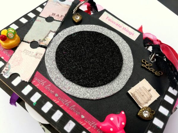 Camera Shaped Memories Mini Scrapbook image Camera Shaped Memories Mini Scrapbook image