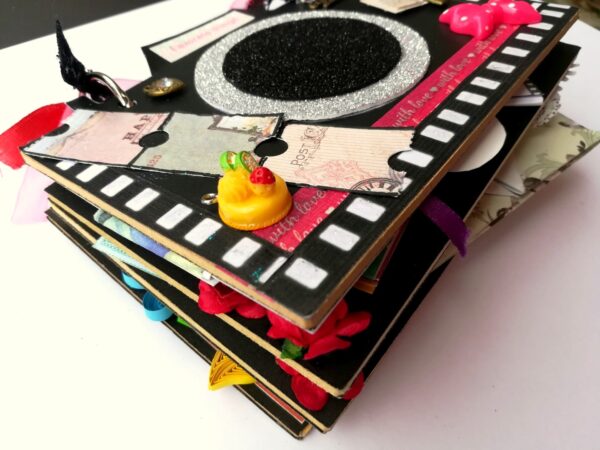 Camera Shaped Memories Mini Scrapbook image Camera Shaped Memories Mini Scrapbook image
