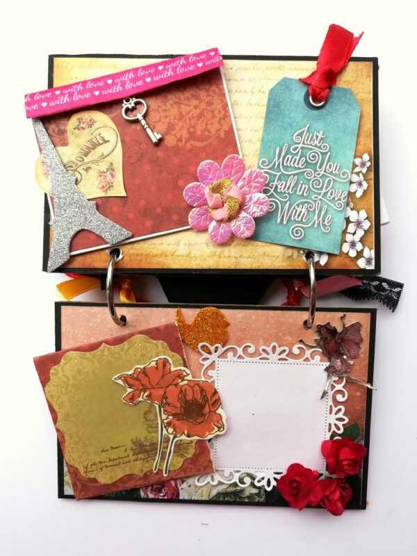 Camera Shaped Love Mini Scrapbook image Camera Shaped Love Mini Scrapbook image