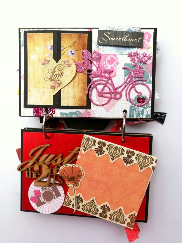 Camera Shaped Love Mini Scrapbook image Camera Shaped Love Mini Scrapbook image