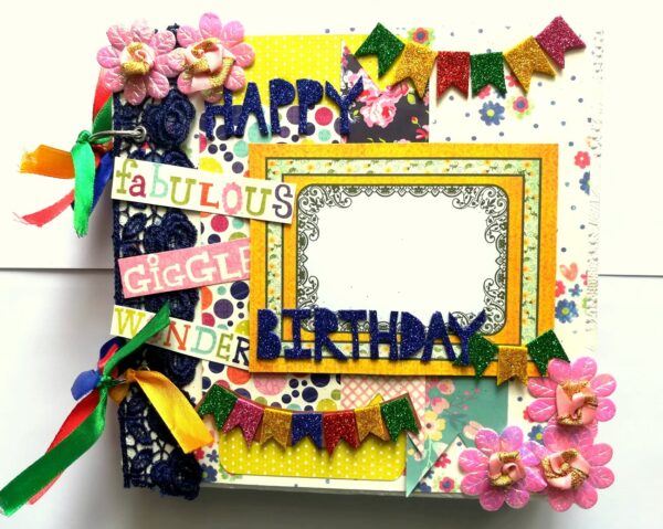 Happy Birthday Handmade scrapbook album image