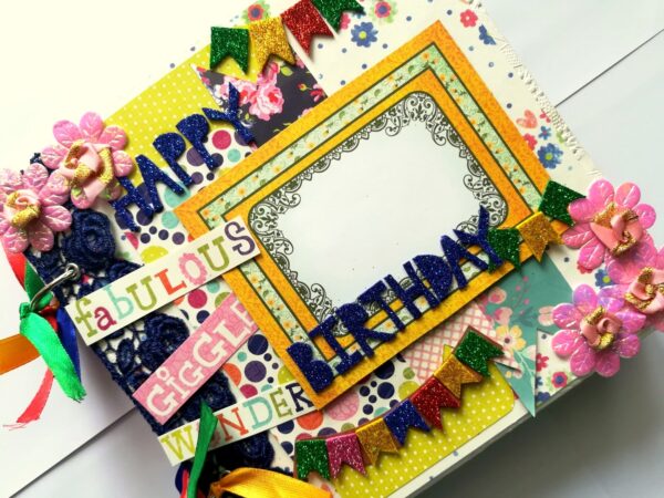 Happy Birthday Handmade scrapbook album image