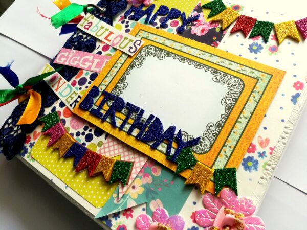 Happy Birthday Handmade scrapbook album image