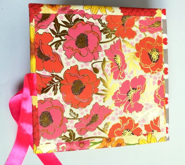 Floral Theme Love Valentine Handmade Scrapbook image