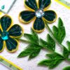 Blue Quilled Flowers Greeting card image Blue Quilled Flowers Greeting card image