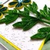 Blue Quilled Flowers Greeting card image Blue Quilled Flowers Greeting card image