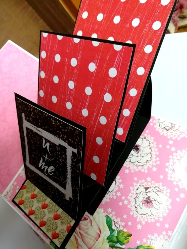 Floral Theme Love Valentine Handmade Scrapbook image