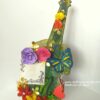 Beautiful Sparkling Colorful Paper 3d Guitar Gift image