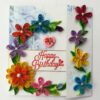 Multicolor Flowers Mini Scrapbook Greeting Card image Multicolor Flowers Mini Scrapbook Greeting Card image