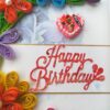 Multicolor Flowers Mini Scrapbook Greeting Card image Multicolor Flowers Mini Scrapbook Greeting Card image