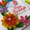 Multicolor Flowers Mini Scrapbook Greeting Card image Multicolor Flowers Mini Scrapbook Greeting Card image