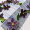 Purple Themed Flowers Mini Scrapbook Greeting Card image