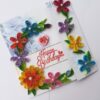 Multicolor Flowers Mini Scrapbook Greeting Card image Multicolor Flowers Mini Scrapbook Greeting Card image