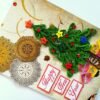 Sparkling Quilled Christmas Tree New Year Greeting Card image