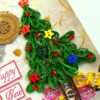Sparkling Quilled Christmas Tree New Year Greeting Card image
