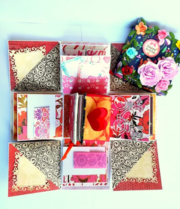 Love and Birthday Explosion Box with box and a mini booklet GIFT image