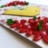 Red Quilled Flowers Corner Greeting Card image