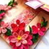 Pink Themed Mini Scrapbook Greeting Card image Pink Themed Mini Scrapbook Greeting Card image