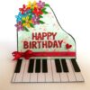 Piano Style Birthday Greeting Card image