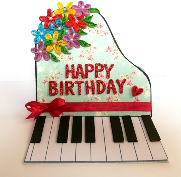 Piano Style Birthday Greeting Card image