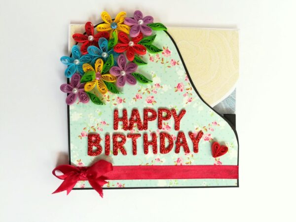 Piano Style Birthday Greeting Card image