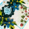 Blue Themed Quilled Flowers Greeting Card image