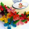 Multicolor Flowers in Corner Greeting Card image Multicolor Flowers in Corner Greeting Card image